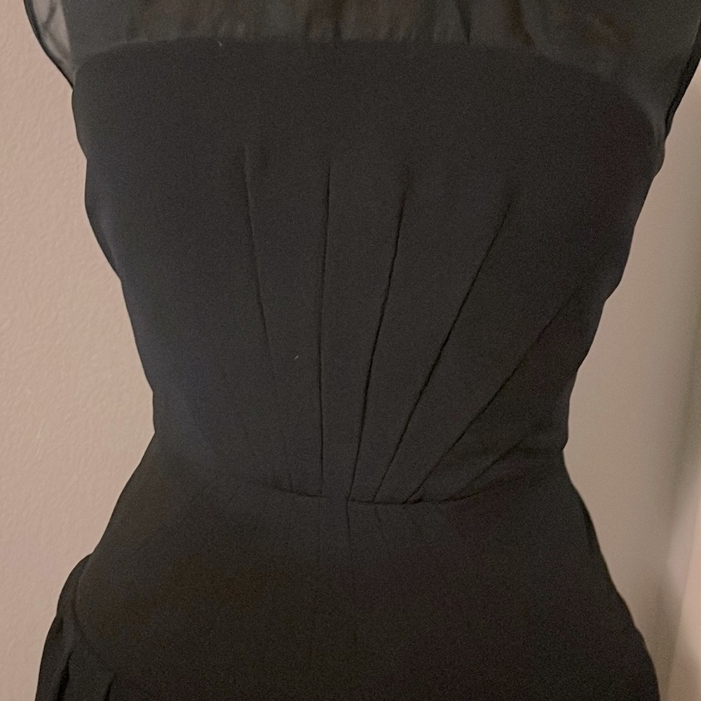 DVF Cocktail Black Dress Size 4 - Picture 8 of 10